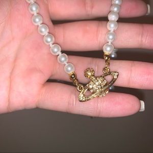 Vivienne Westwood Pearl Gold-Tone Necklace